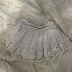 white skort